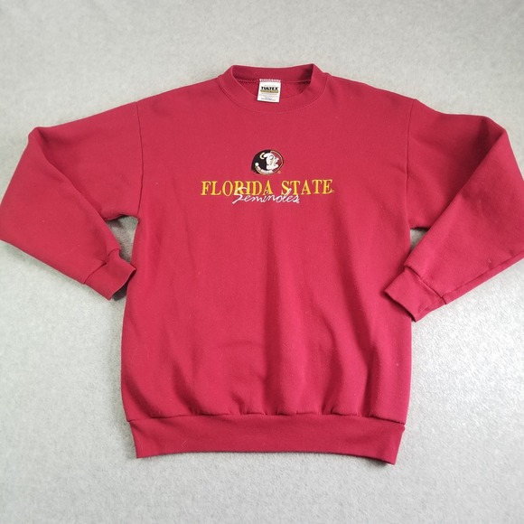 Tultex Other - VTG Florida State Sweater Mens Medium Garnet Red Tultex Seminoles USA Made 90s